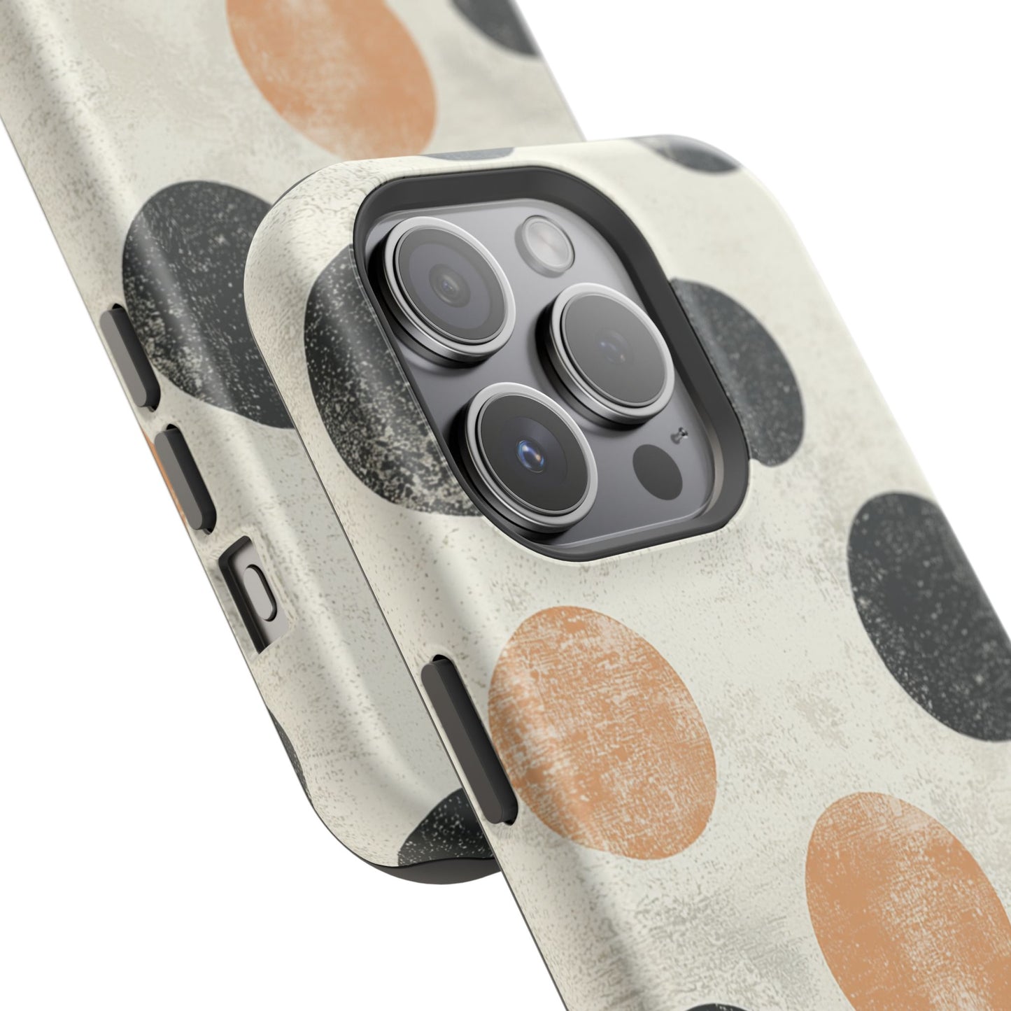 Vintage Polka Dot MagSafe iPhone Case - Retro Abstract Protective Cover