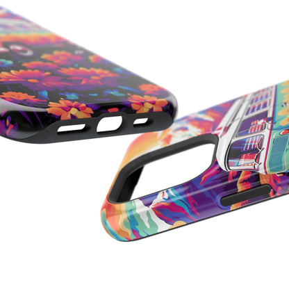 Groovy Floral Sunset Van – MagSafe iPhone Series Case