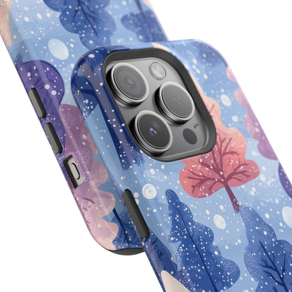 Pink & Purple Winter Wonderland - MagSafe iPhone Series Case