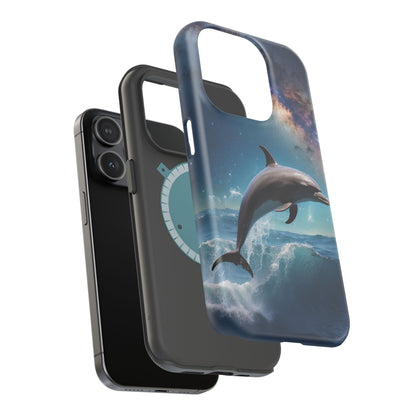 Dolphin Galaxy Splash - MagSafe-Compatible Case