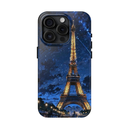 iPhone Case - Eiffel Tower Under Starlit Sky Design