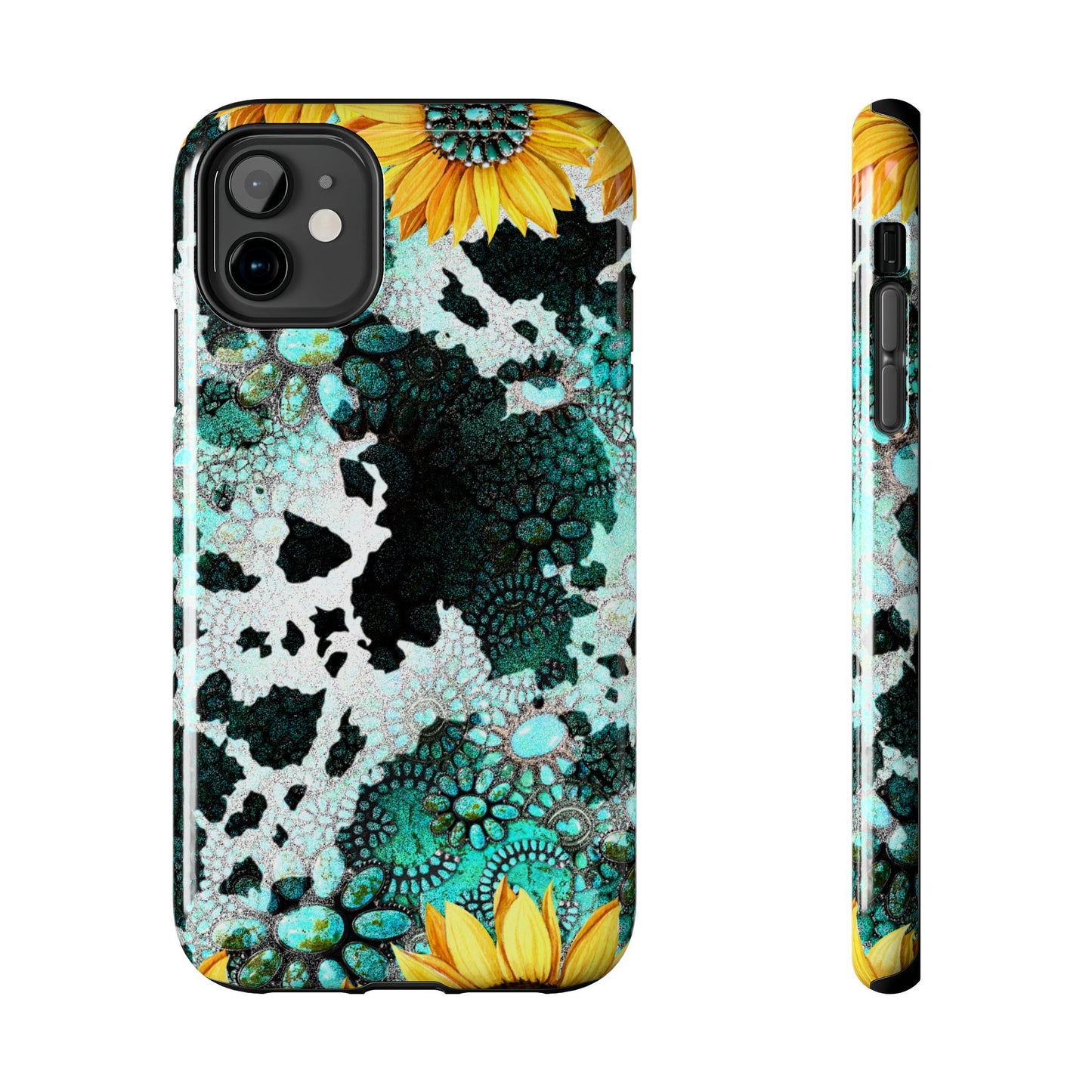 Boho Turquoise Sunflower Lace - iPhone Series Case