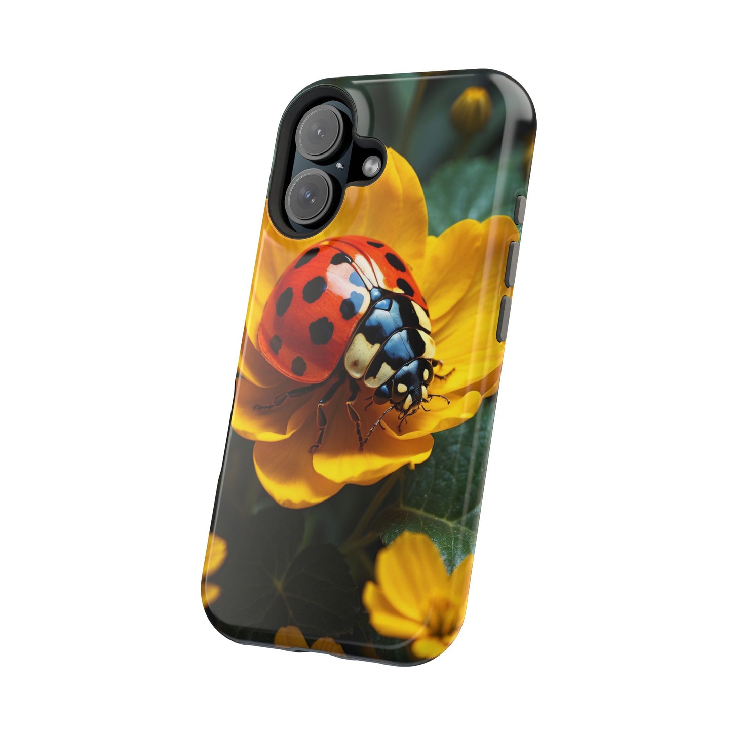 Yellow Blossoms with Bug Accent - MagSafe iPhone Case