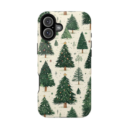 Festive Christmas Tree Forest Pattern – MagSafe iPhone Series Case