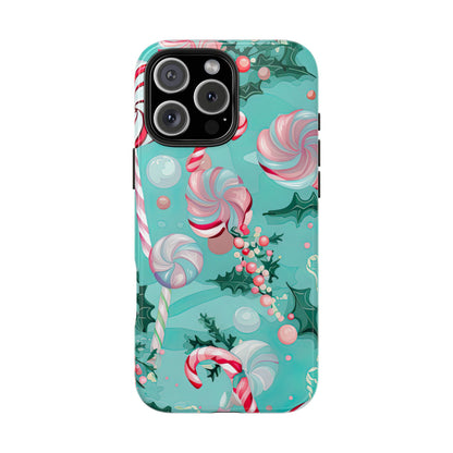 Candy Cane & Peppermint Holiday Delight – iPhone Series Case