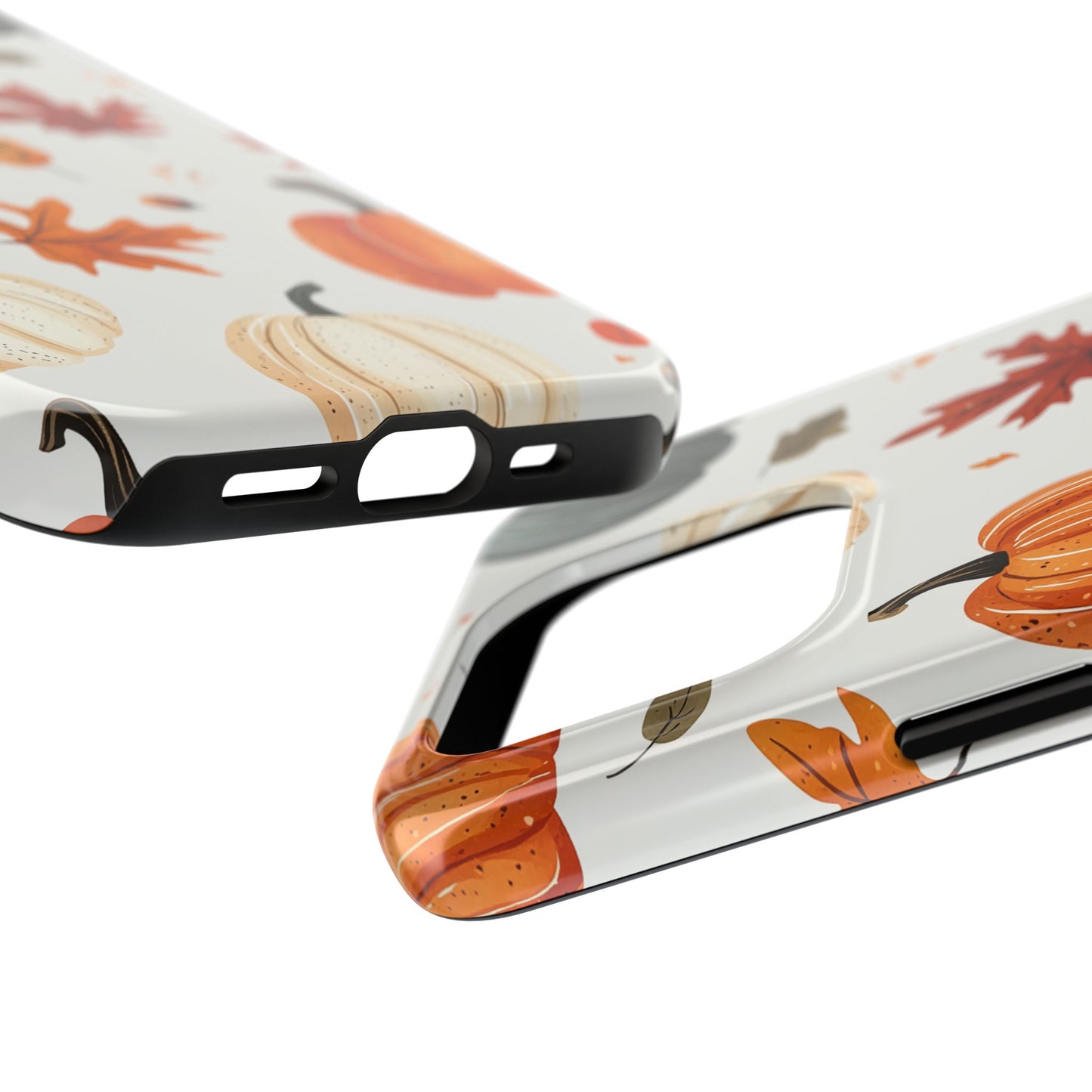 Autumn Pumpkin iPhone Case – Fall Leaves and Harvest Design