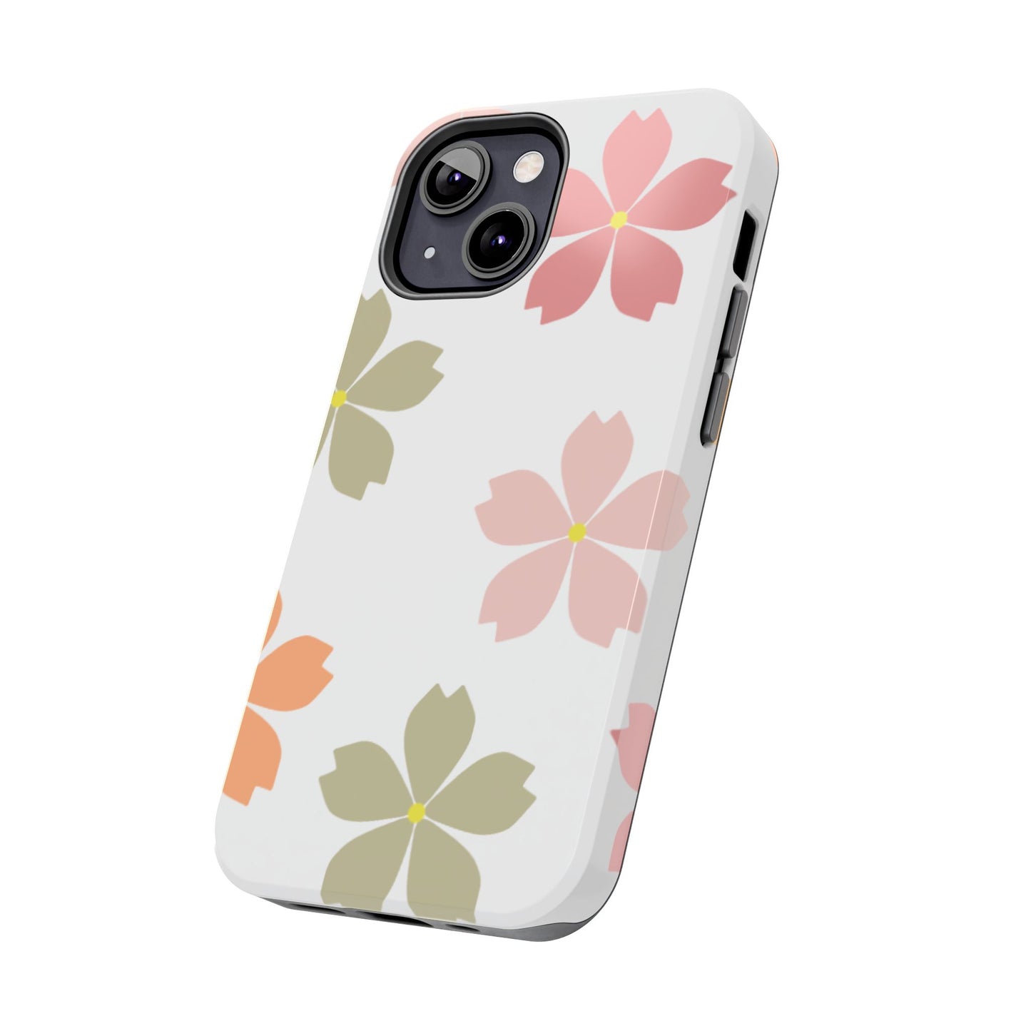 Pastel Sakura Blossom Tough iPhone Case – Durable Design with Soft Matte Finish