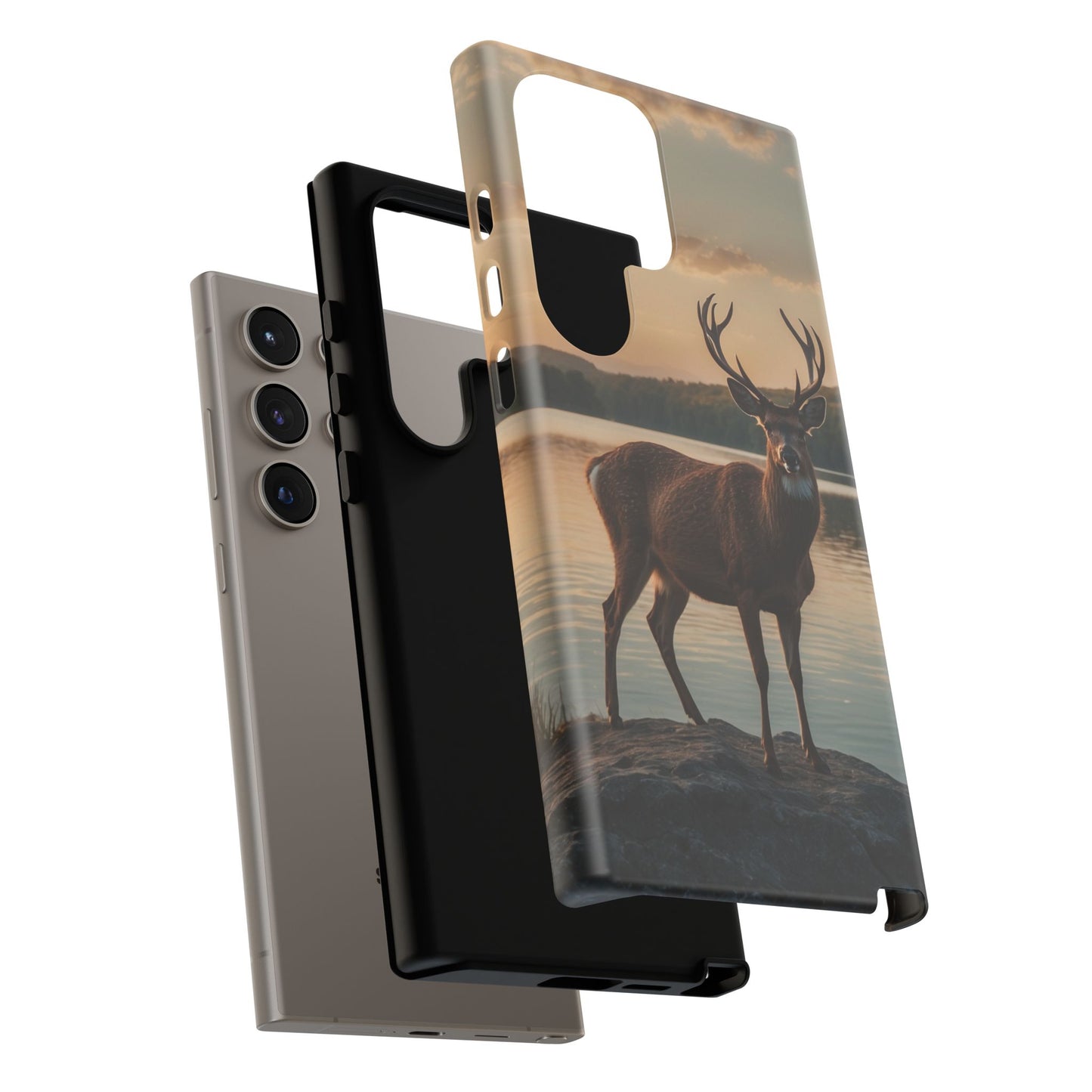 Majestic Stag at Sunset – iPhone Case