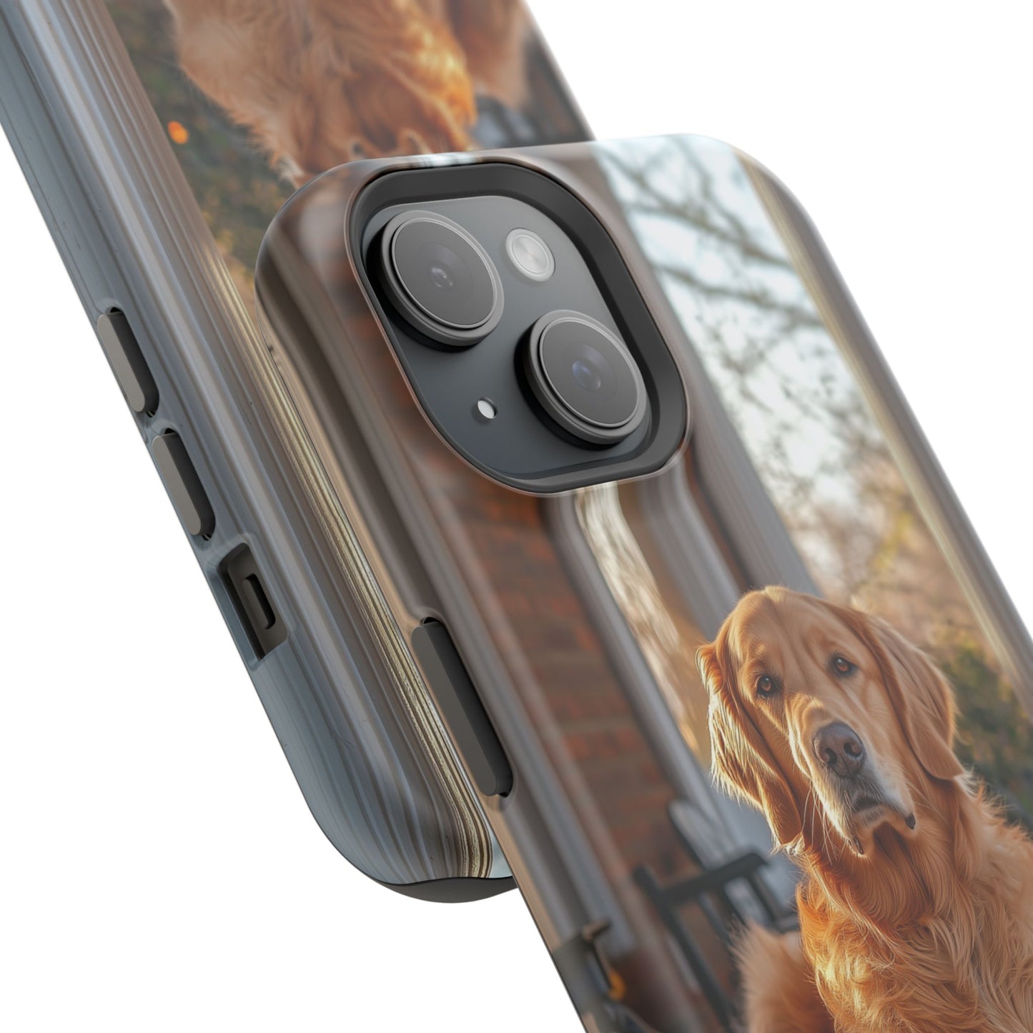 Golden Retriever on Porch - iPhone MagSafe Series Case