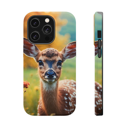 MagSafe-Compatible iPhone Case – Golden Meadow Fawn