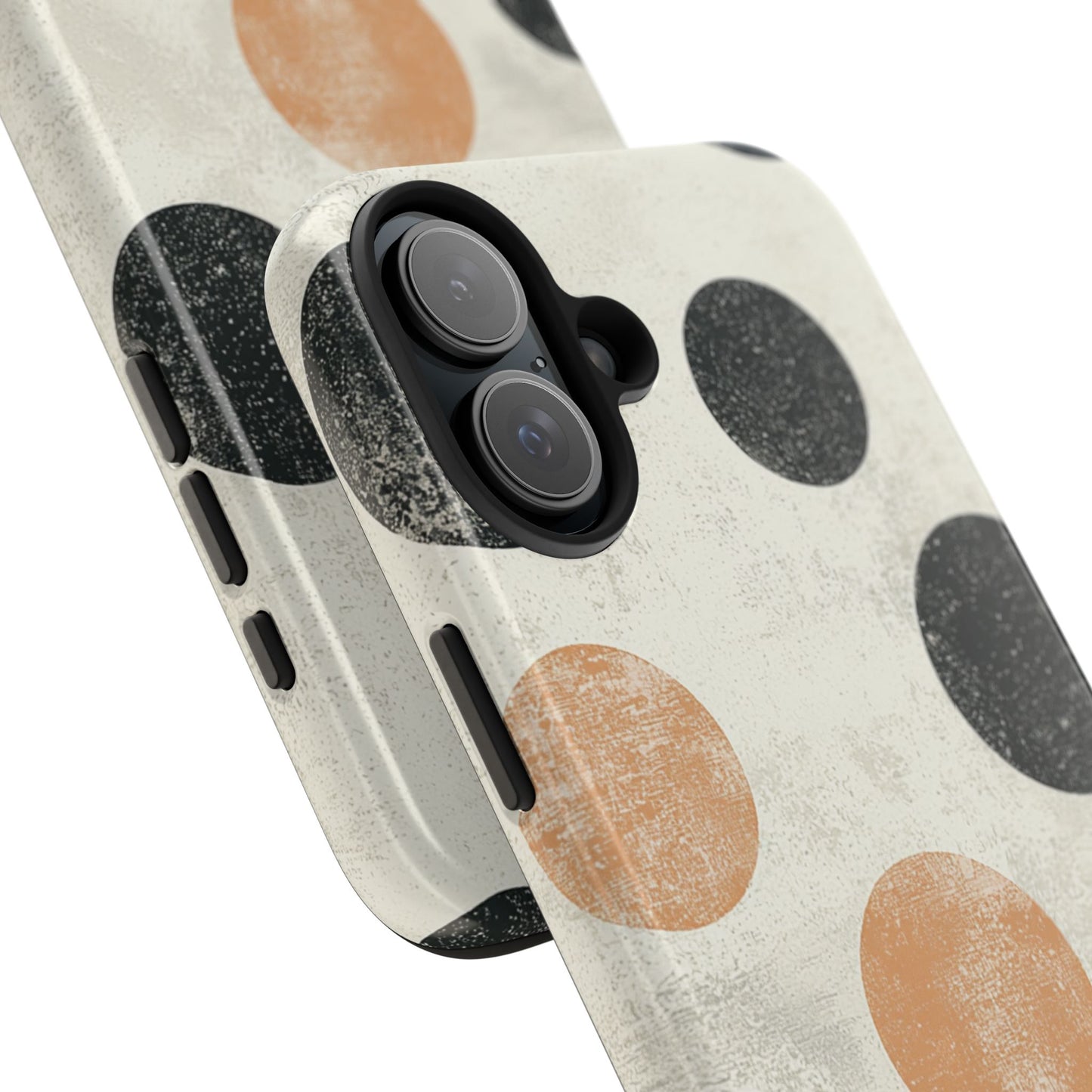 Vintage Polka Dot iPhone Case - Retro Abstract Protective Cover