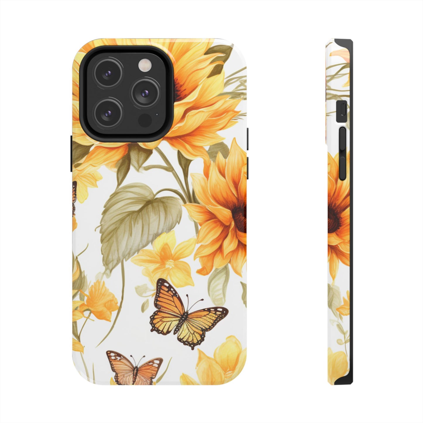 Sunflower & Butterfly Bliss - iPhone Series Case