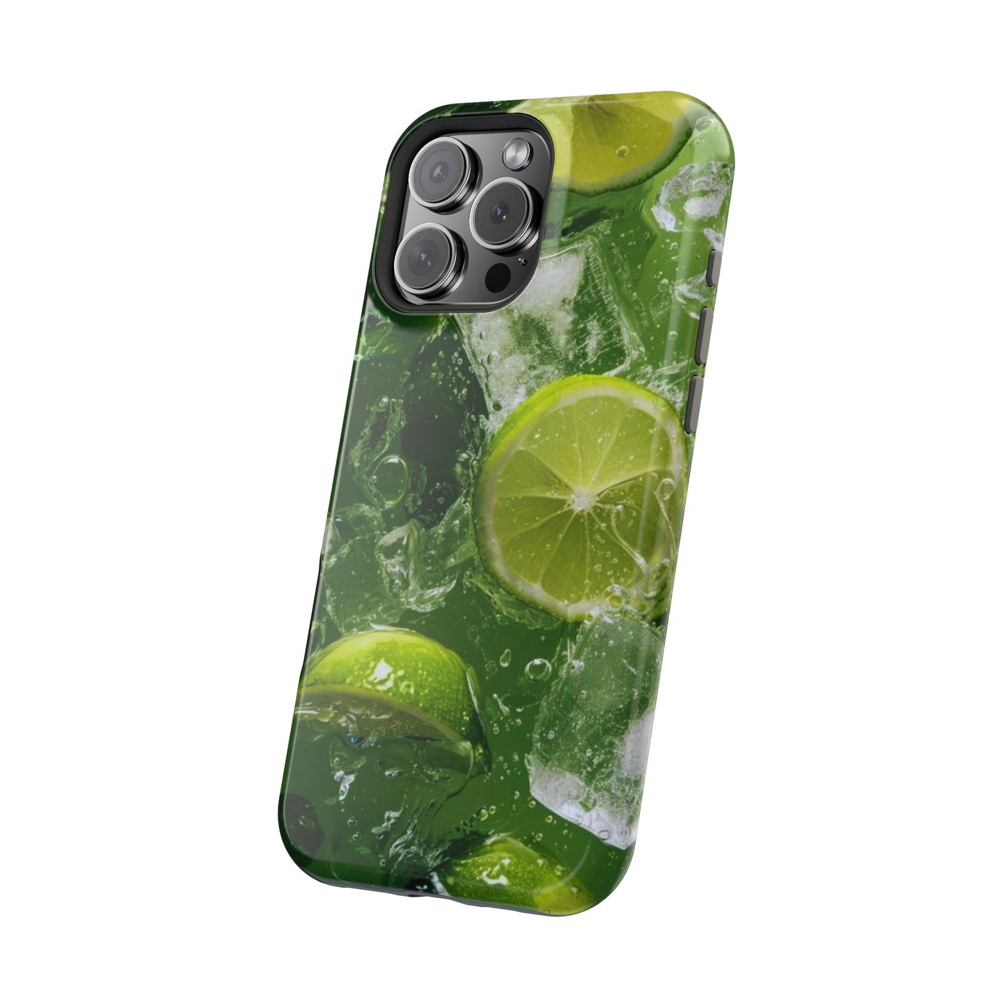 Refreshing Lime Splash MagSafe iPhone Case – Tough Protection, Vivid Dual-Layer Design