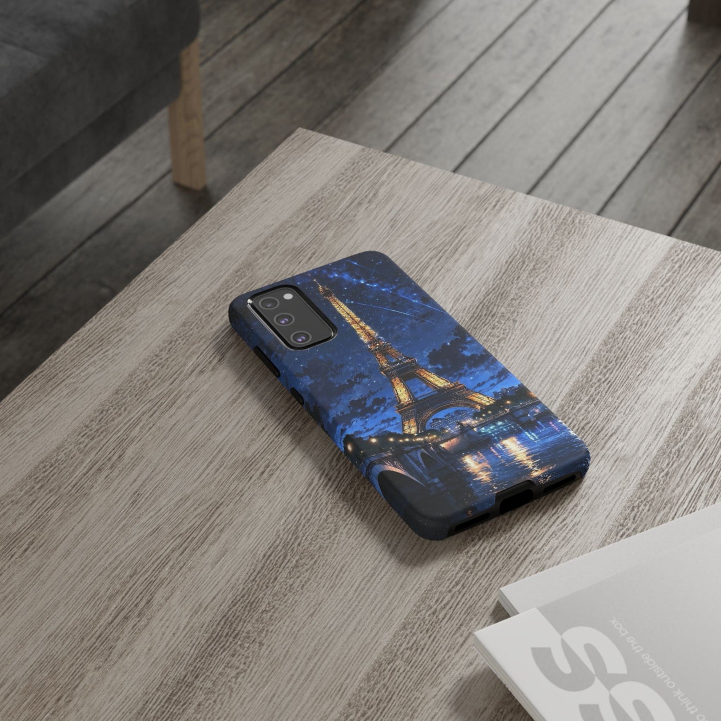 Samsung Galaxy Case - Eiffel Tower Under Starlit Sky Design