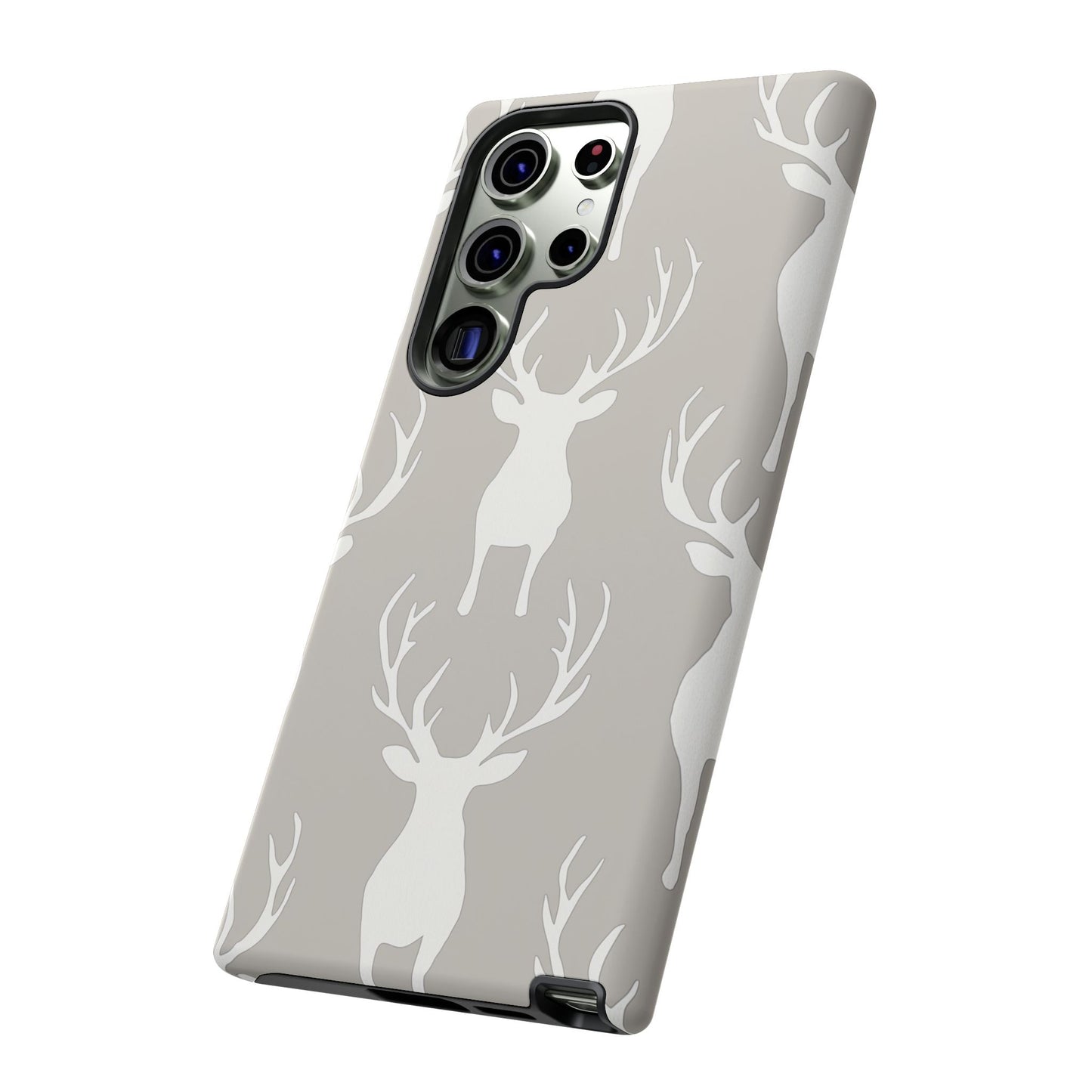 Minimalist Deer Silhouette Pattern – Samsung Galaxy Series Case