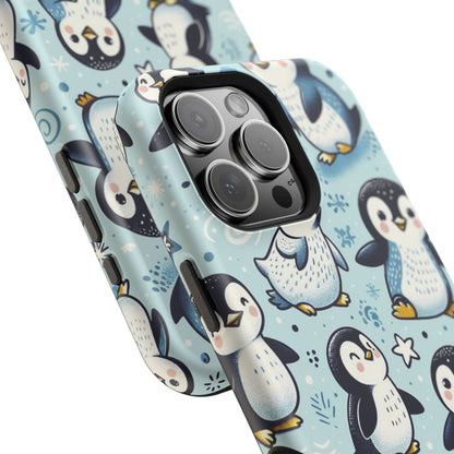 Cute Penguin Parade iPhone Case