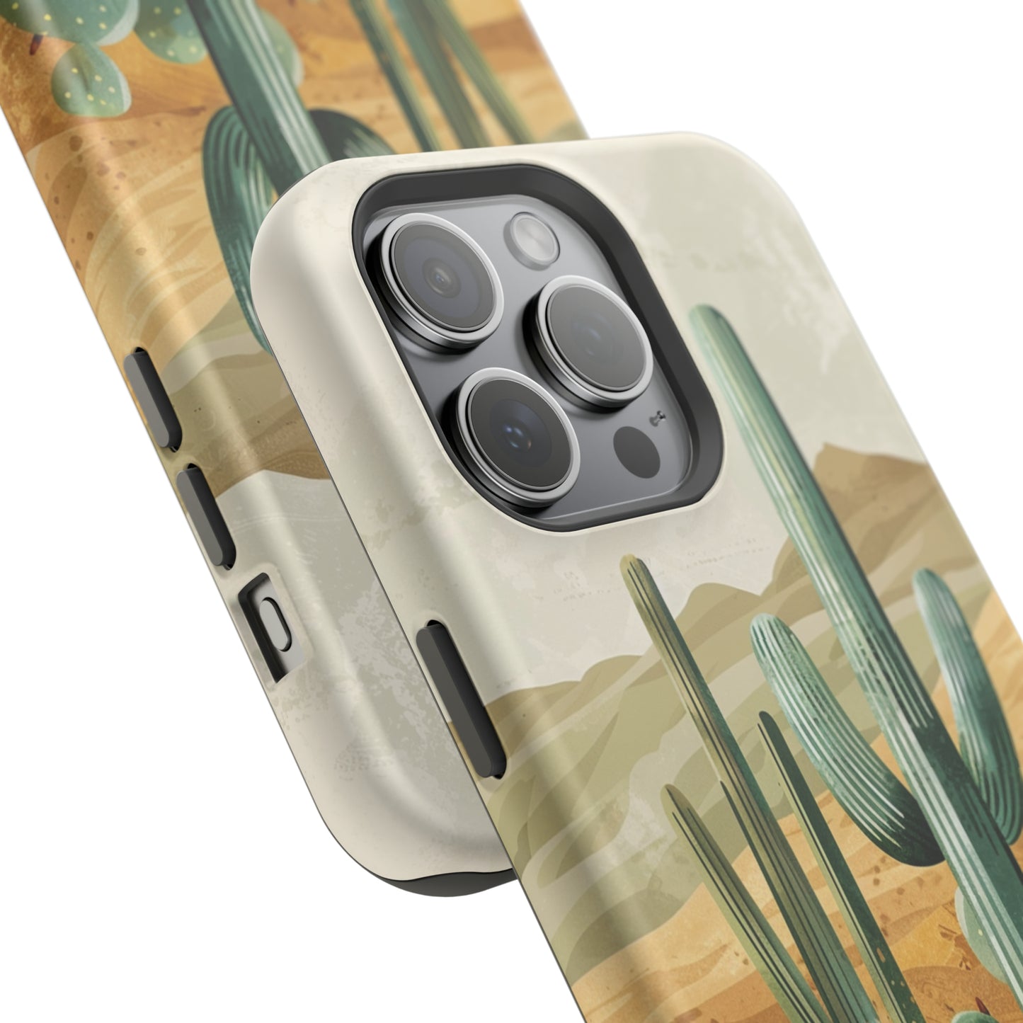 Desert Oasis MagSafe iPhone Case - Embrace the Western Spirit With Cactuses For Your iPhone 15, 14, 13, Pro, Plus, & Pro Max