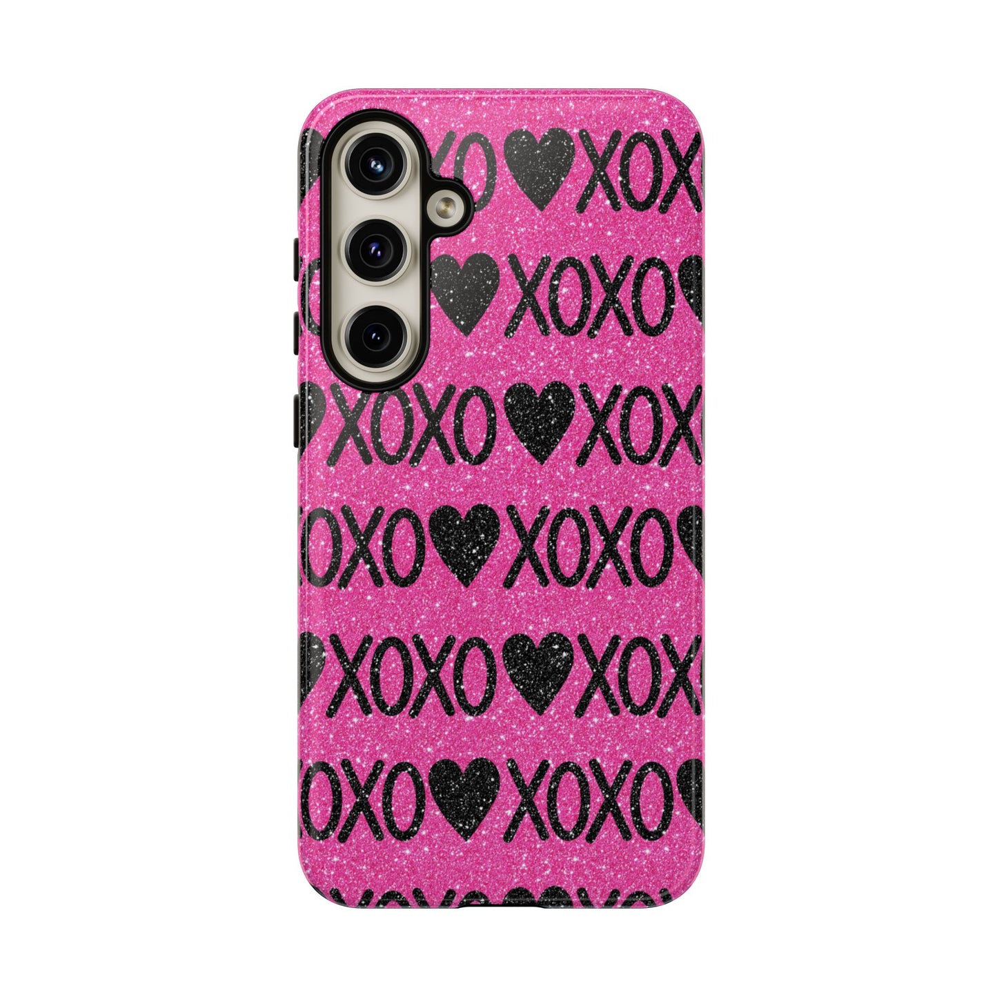 XOXO Glitter Hearts Samsung Case