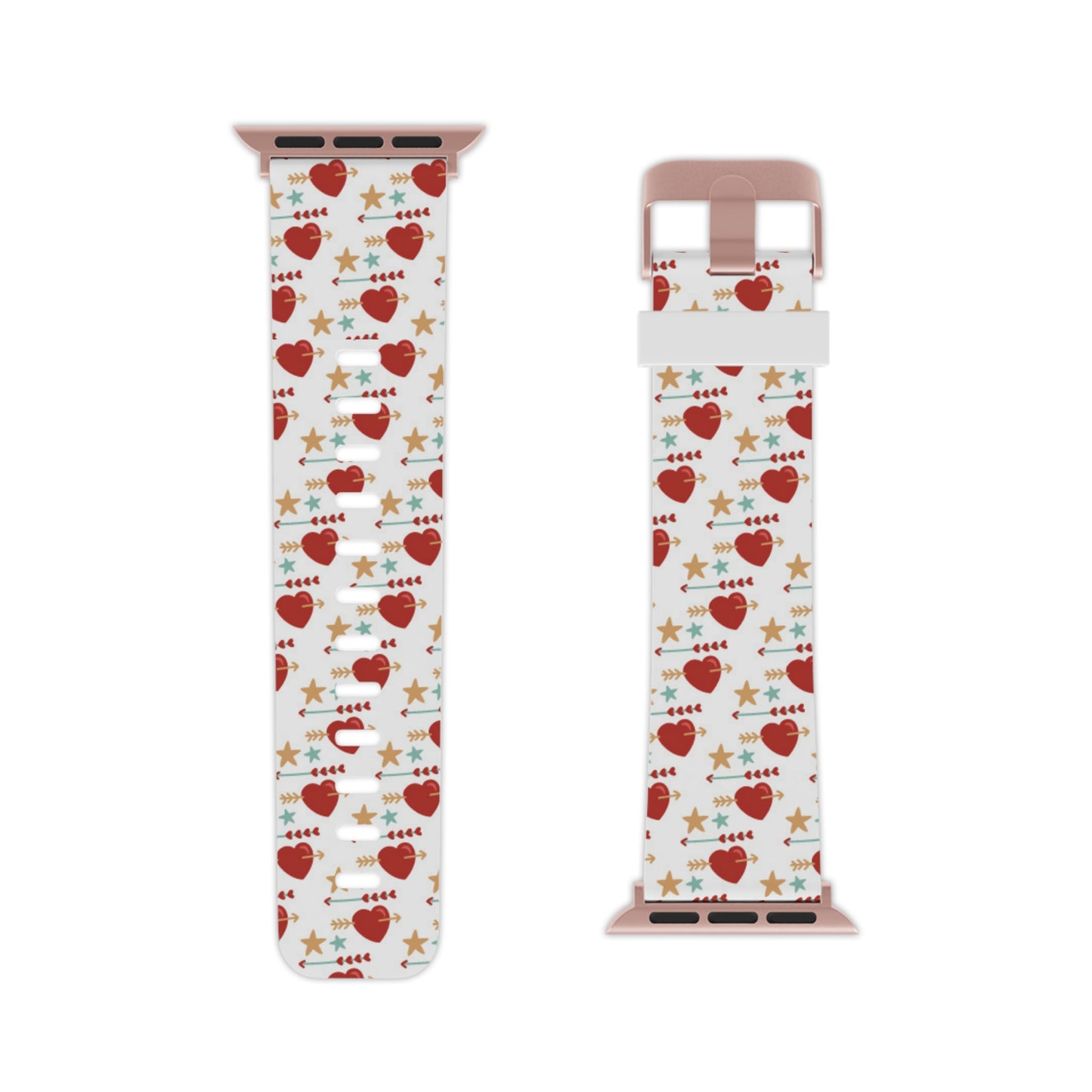 Retro Hearts and Stars Apple Watch Band