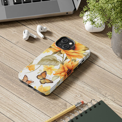 Sunflower & Butterfly Bliss - iPhone Series Case