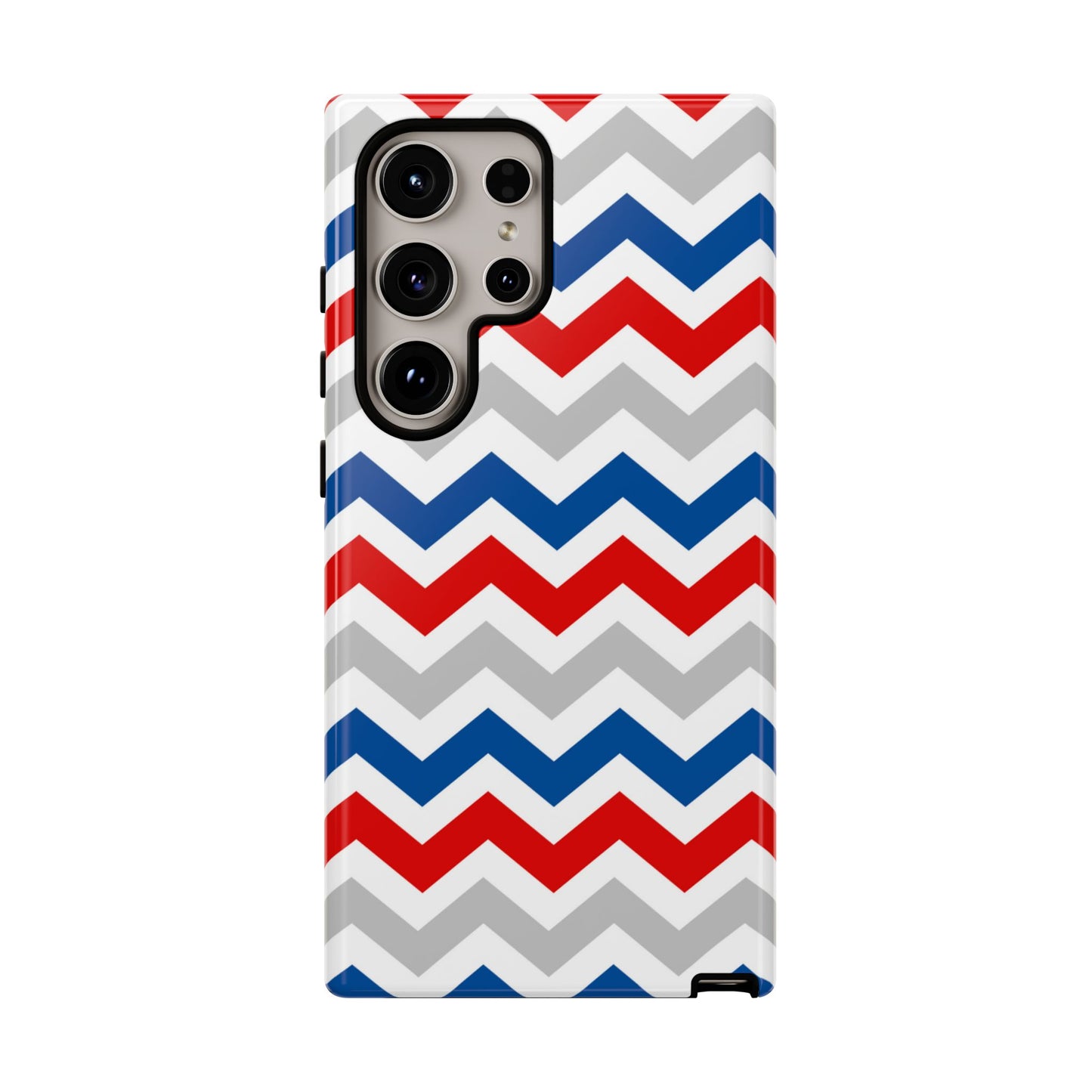 Patriotic Red, White & Blue Chevron – Bold Geometric Samsung Galaxy Case