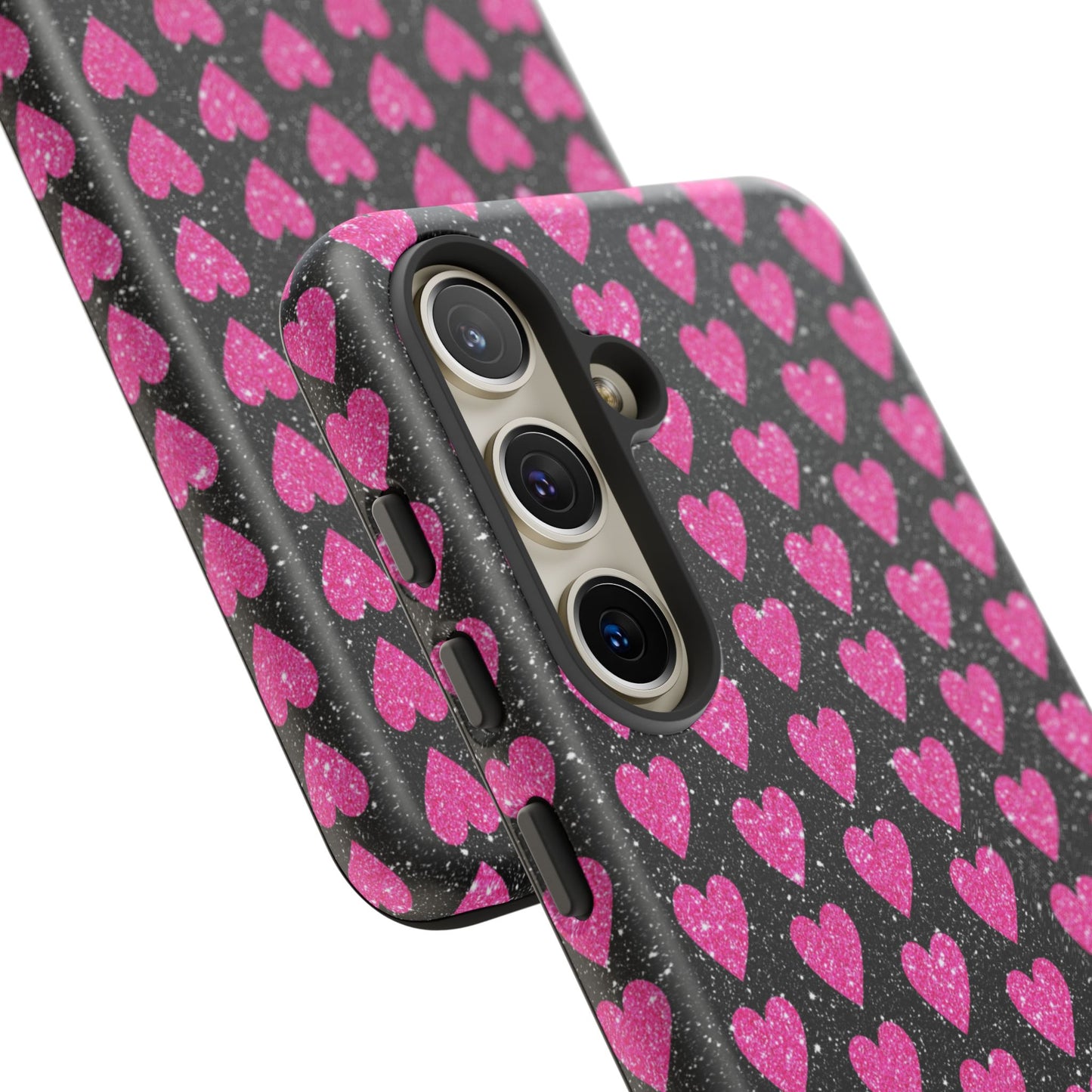 Glitter Pink Hearts Samsung Galaxy Case