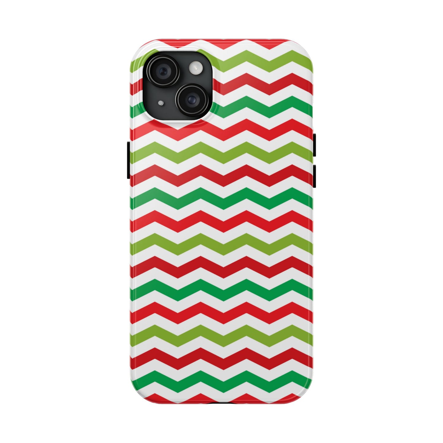 Vibrant Fiesta Chevron – Yellow Green, Green & Red Geometric Case