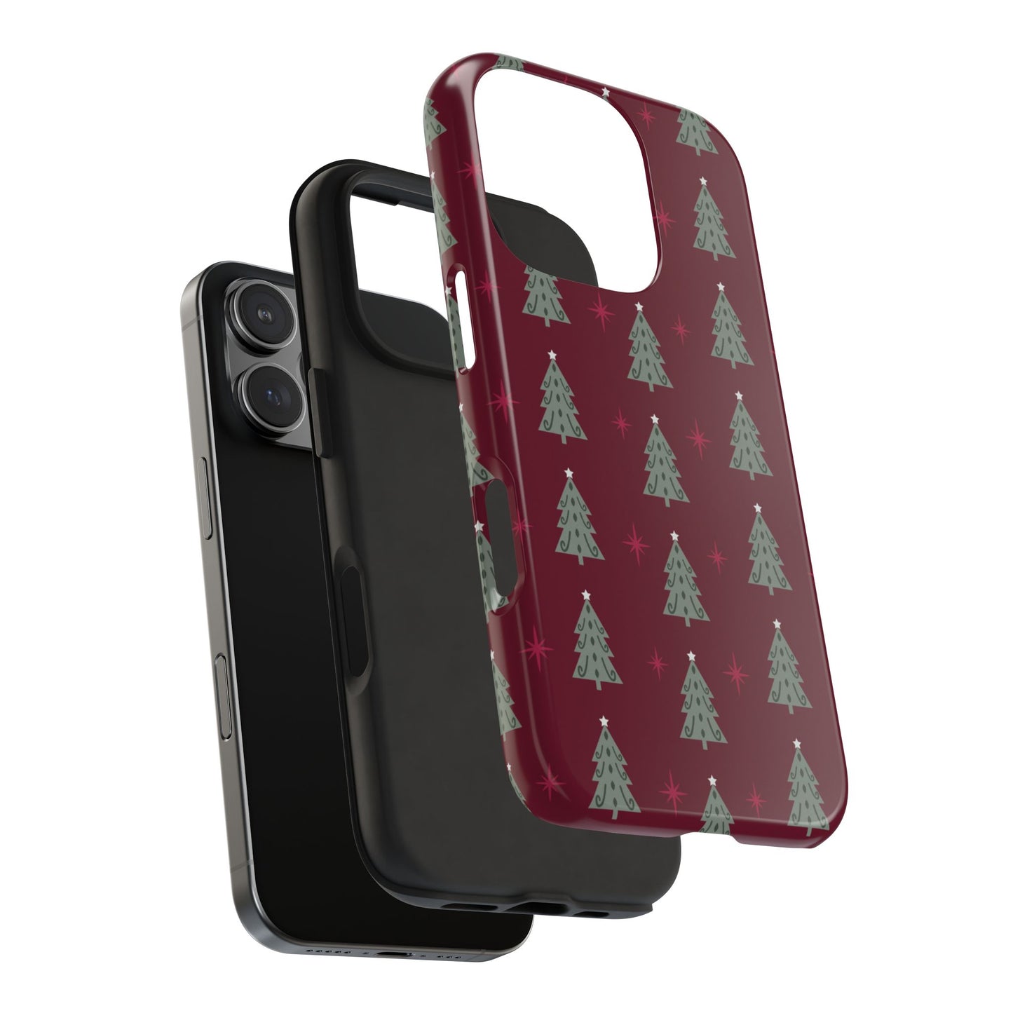 Retro Christmas Tree Pattern – iPhone Series Case