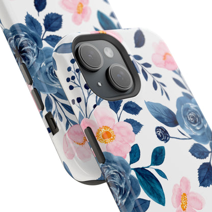 Pastel Garden Charm – MagSafe Case with Soft Watercolor Floral Print