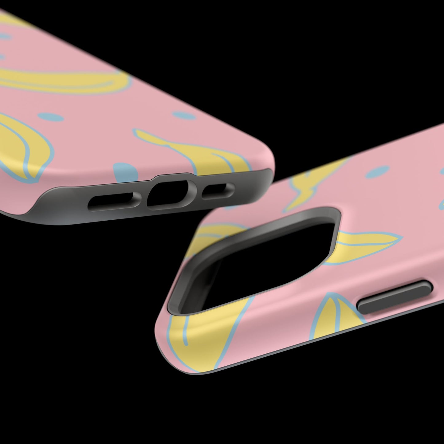 Pink Banana Pop MagSafe iPhone Case – Cute Pastel Design with Fun Retro Vibe