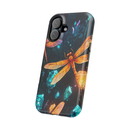 Mystical Dragonflies & Crystals – MagSafe iPhone Series Case