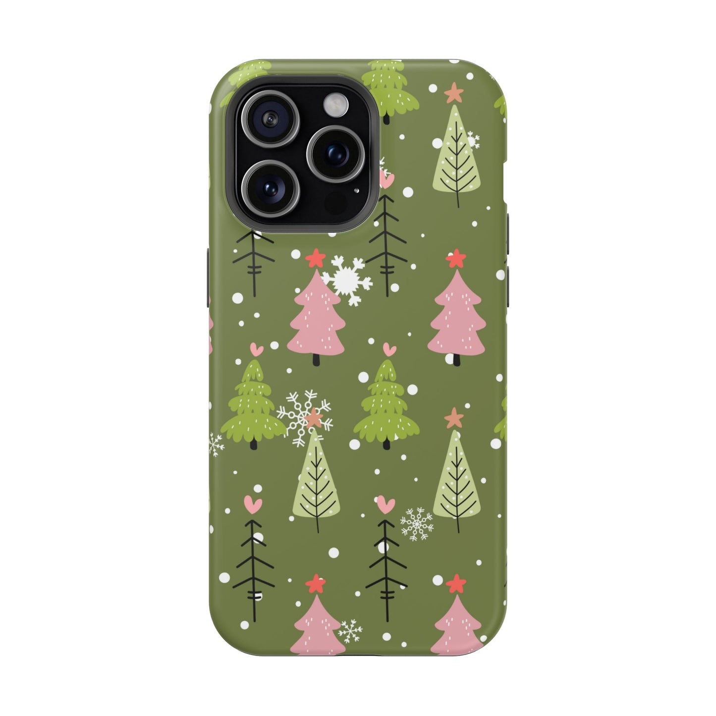 Whimsical Christmas Tree Pattern – MagSafe Phone Series Case