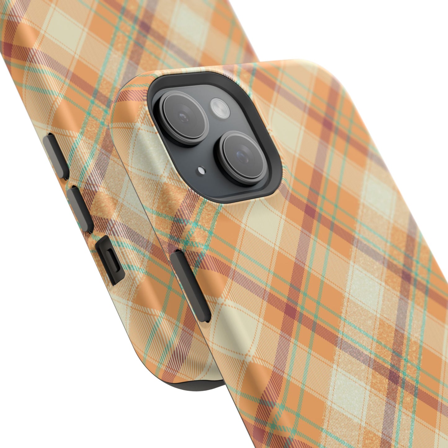 MagSafe Case - Warm Autumn Plaid Design