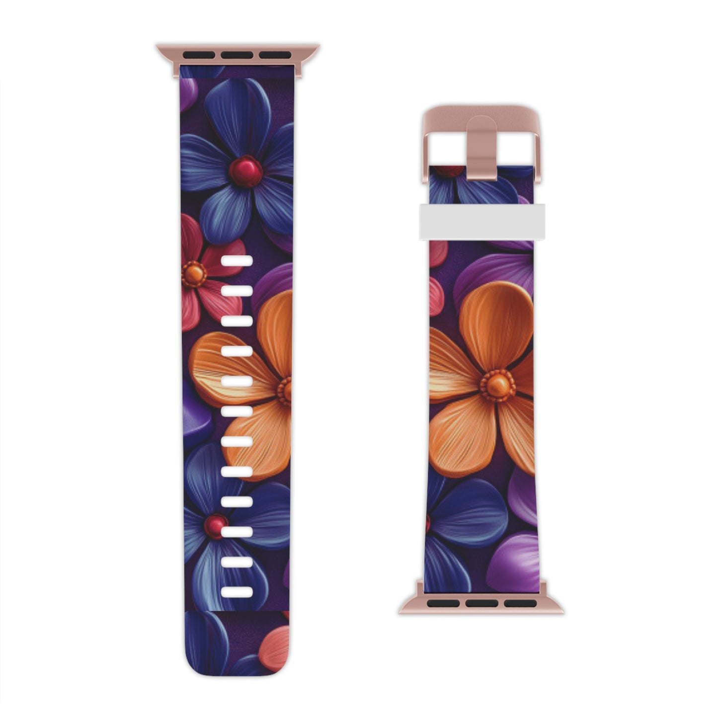 Bold Floral 3D Apple Watch Band