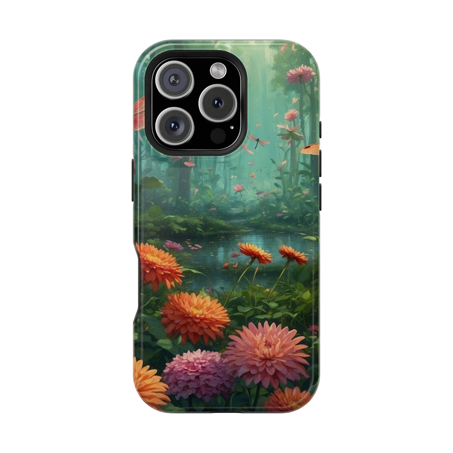 Enchanted Forest Dragonflies & Blossoms – MagSafe iPhone Series Case