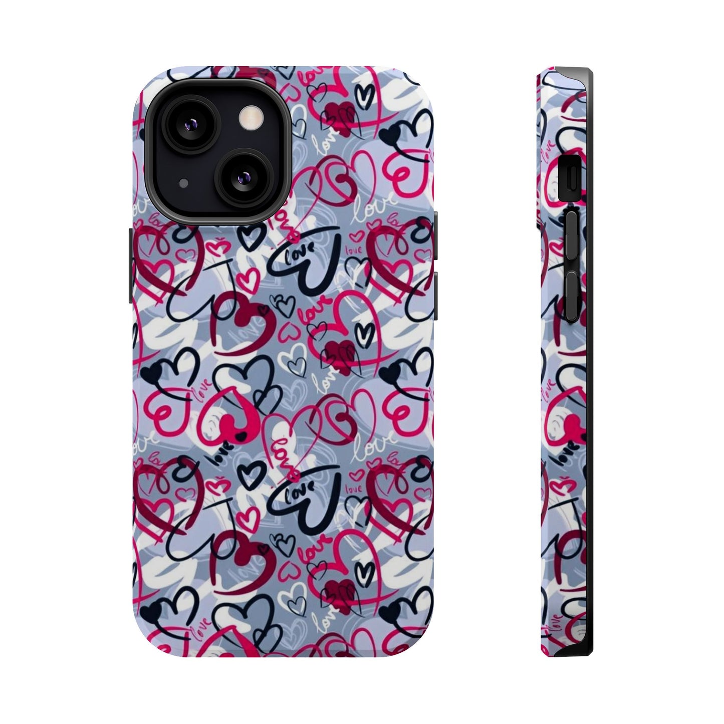 Graffiti Love Hearts MagSafe Case