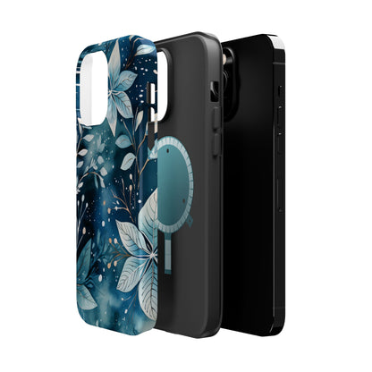 Midnight Frost Botanical – MagSafe iPhone Case