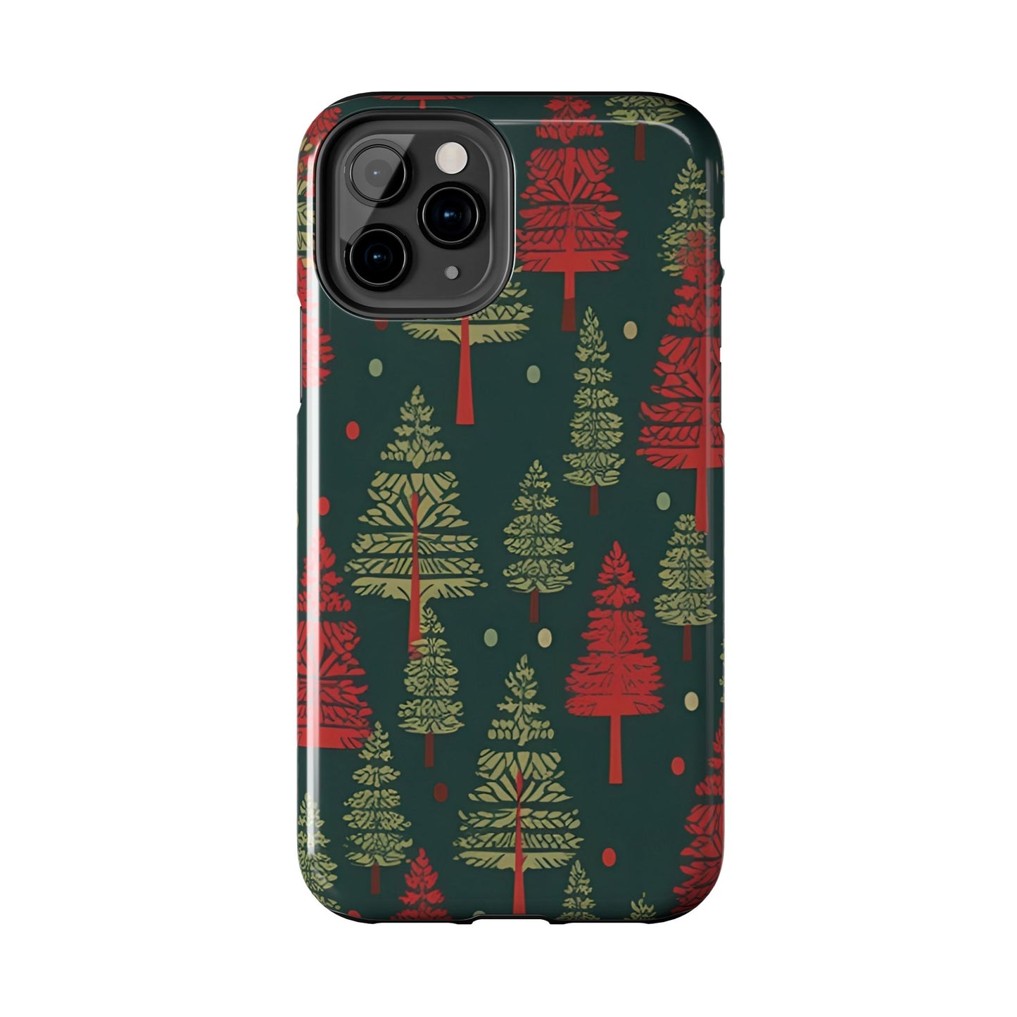 Retro Christmas Trees Pattern - iPhone Series Case