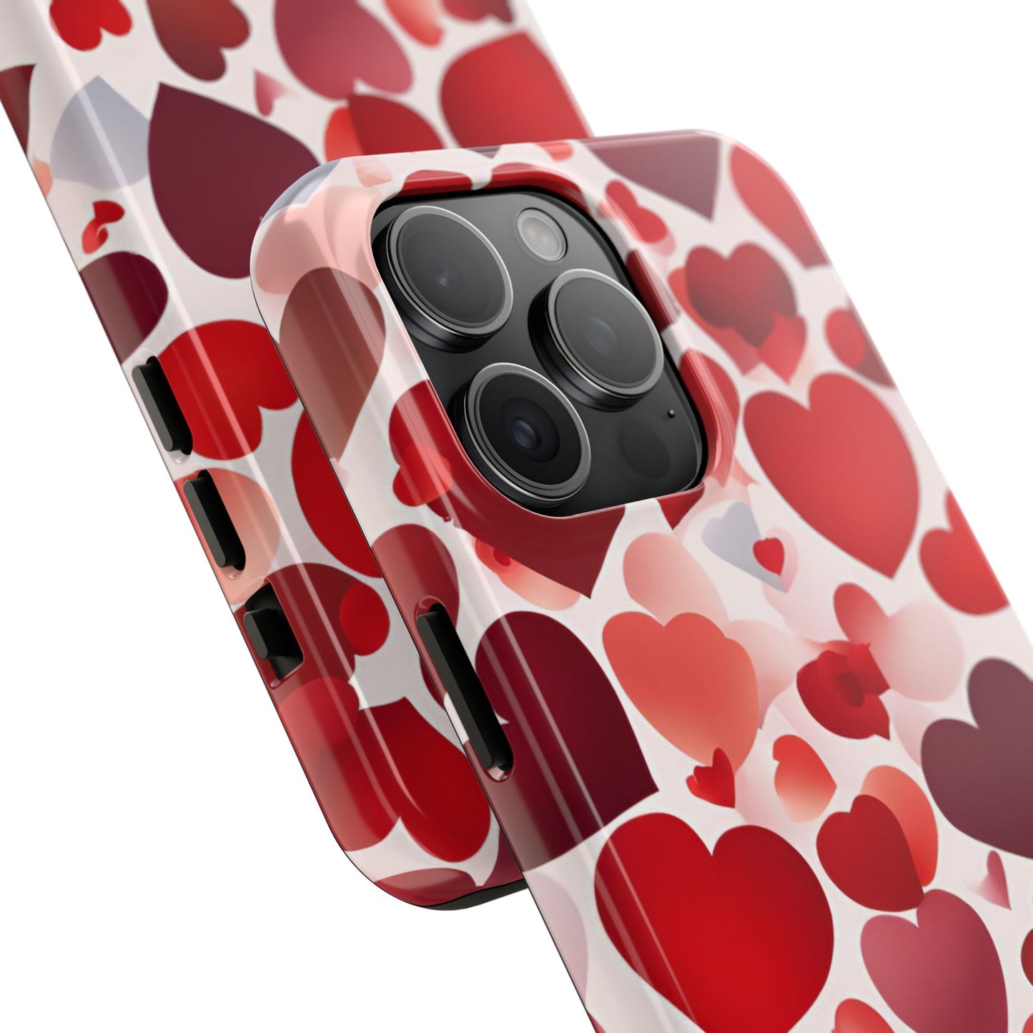 iPhone Case: Romantic Red Heart Gradient Case