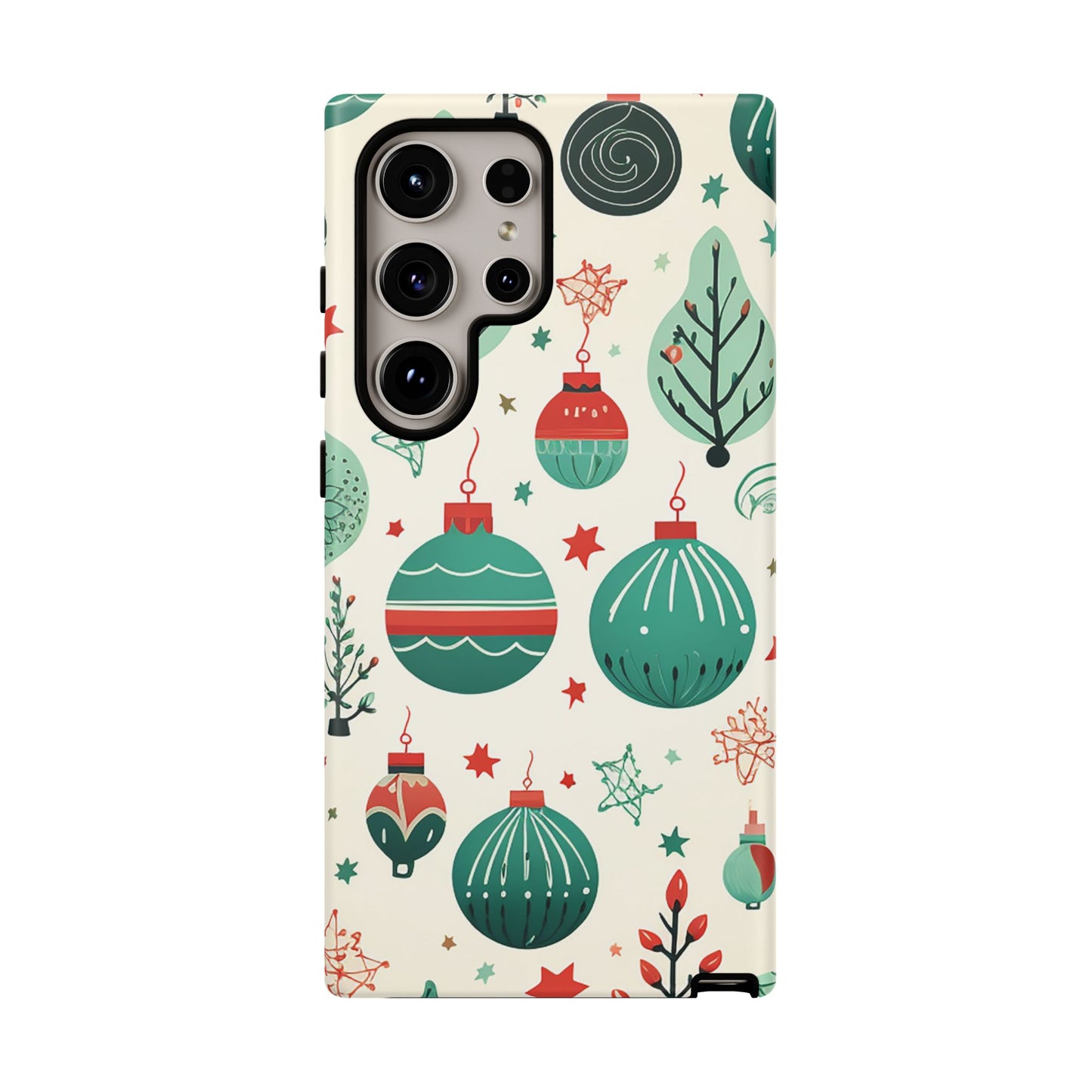 Vintage Christmas Ornaments Pattern – Samsung Galaxy Series Case