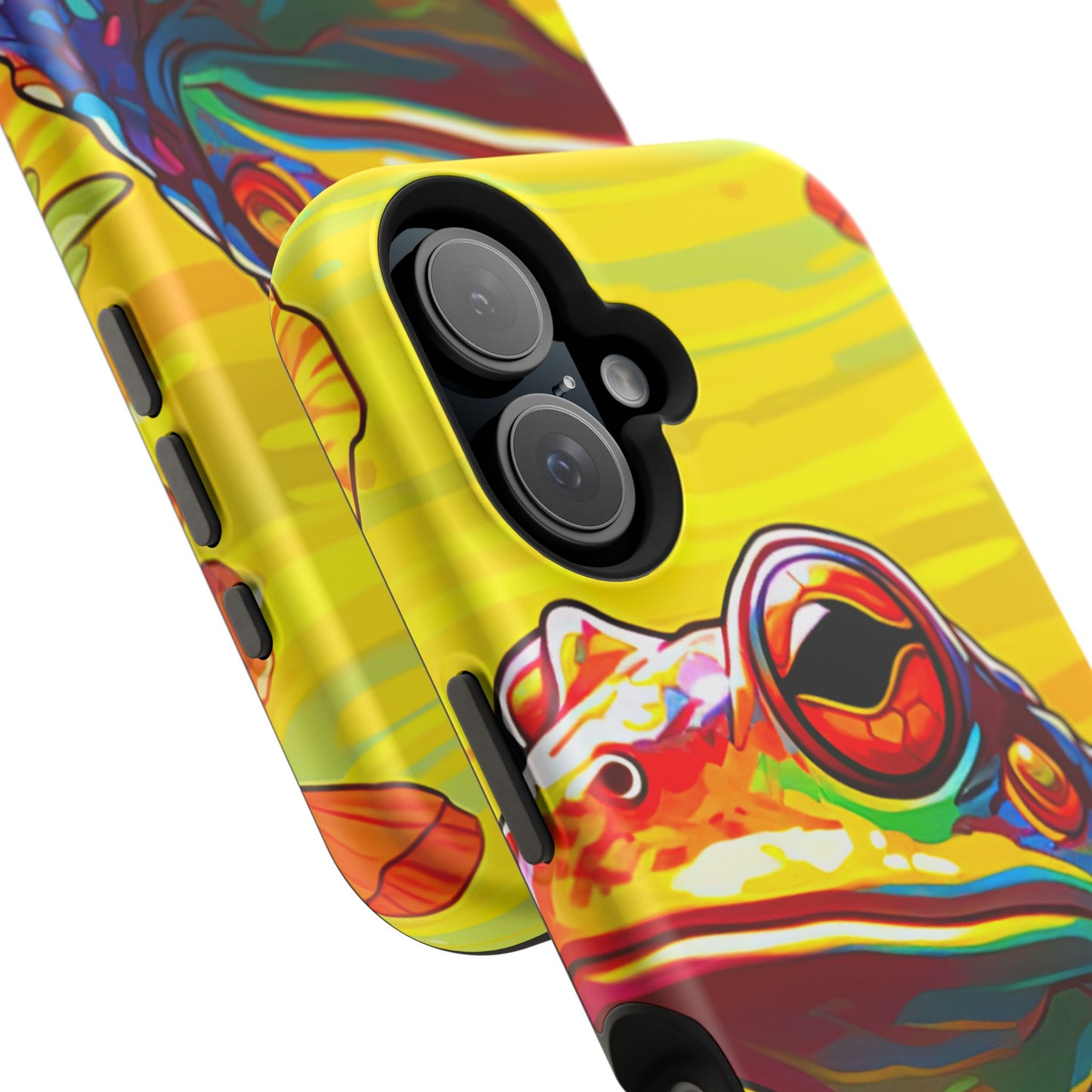 Vibrant Rainbow Frog Design – MagSafe iPhone Case