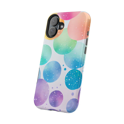 Pastel Galaxy Bubbles  MagSafe iPhone Case – Slim Design, Glossy Finish