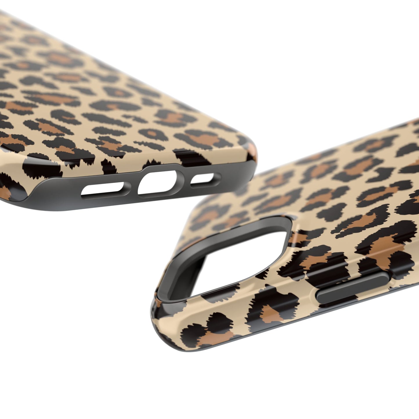 Wild Leopard Print Tough MagSafe iPhone Case – Bold Animal Pattern Design with Dual-Layer Protection