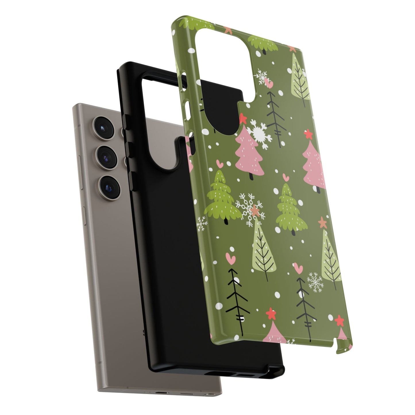 Whimsical Christmas Tree Pattern – Samsung Galaxy Series Case