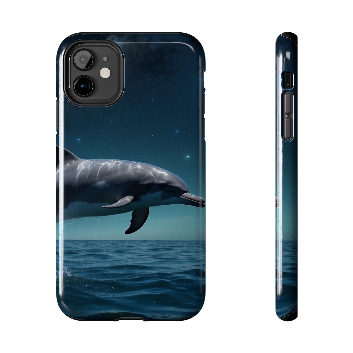 Midnight Ocean Dolphin - iPhone Case