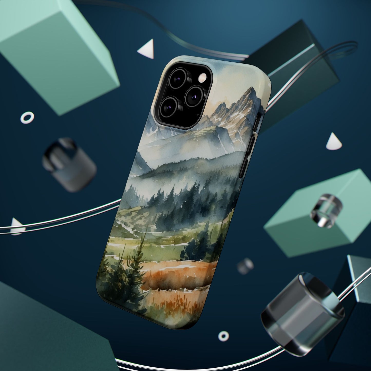 Serene Alpine Forest - MagSafe iPhone Case