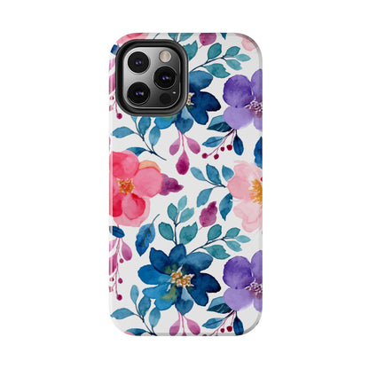 Mystic Bloom – iPhone Case with Elegant Watercolor Floral Design