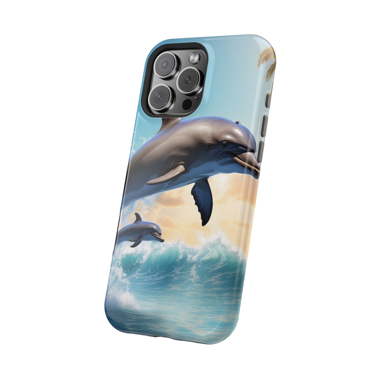 Dolphin Galaxy Splash - MagSafe-Compatible Case