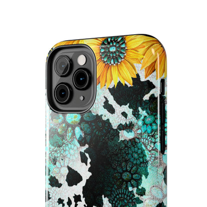 Boho Turquoise Sunflower Lace - iPhone Series Case