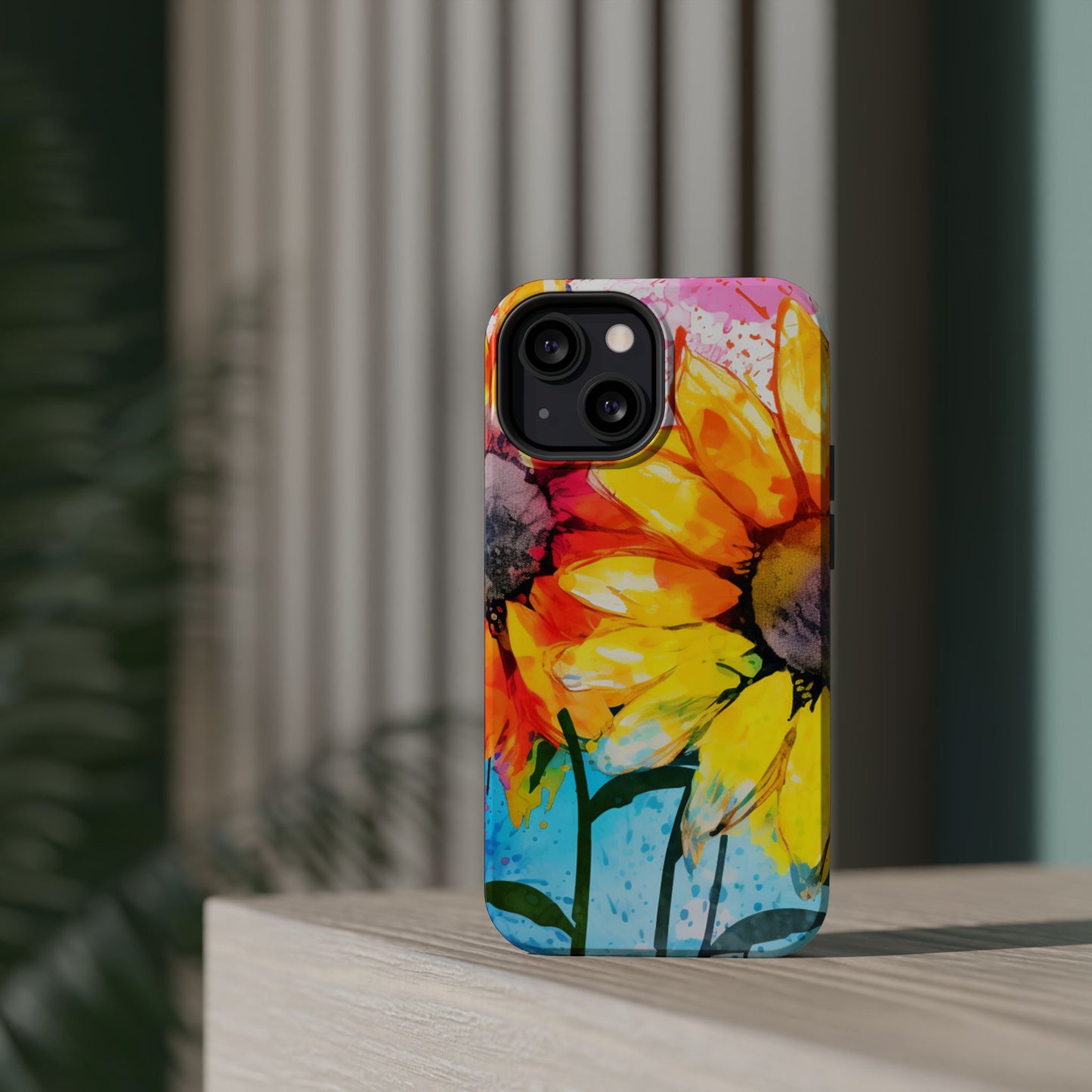 Bold Watercolor Sunflowers - MagSafe iPhone Series Case